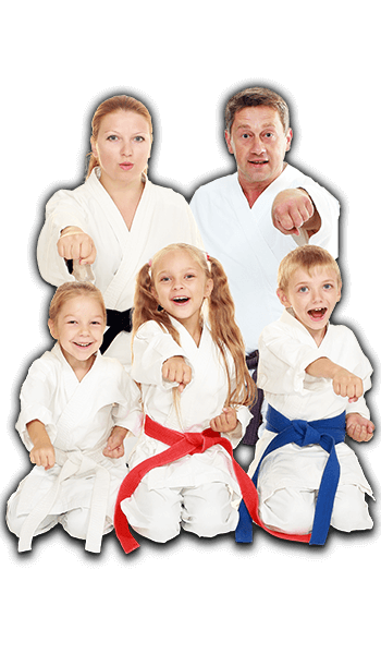 Martial Arts Lessons for Families in Rosemead CA - Sitting Group Family Banner