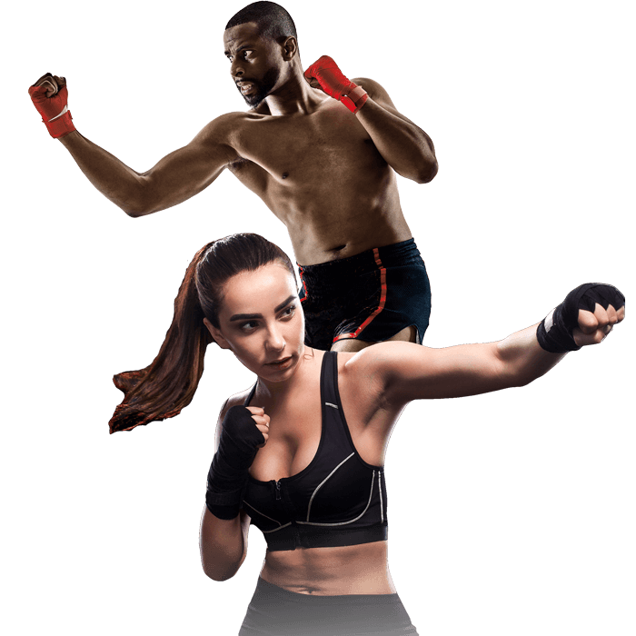Mixed Martial Arts Lessons for Adults in Rosemead CA - Man and Woman Punching Hooks